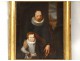 HST portrait ap son father family. Van Dyck Flemish nineteenth gilt frame