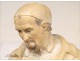 Plaster sculpture of St. Vincent de Paul, 19th