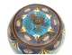 Cloisonne enamel pot covered box bird flowers enamel nineteenth century Japan