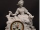 Pendulum cookie elegant young woman cage birds waterfall clock nineteenth century