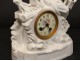 Pendulum cookie elegant young woman cage birds waterfall clock nineteenth century