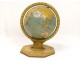 Globe world map sheet twentieth century Europe America Asia