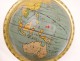 Globe world map sheet twentieth century Europe America Asia