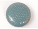 Opaline blue pill box brass golden stars Napoleon III nineteenth century