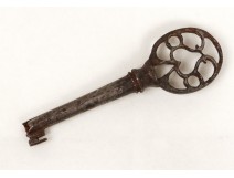 Key old key antique wrought iron castle key eighteenth century