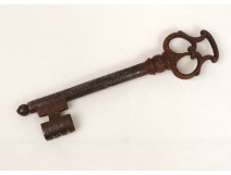 Key old key antique wrought iron castle key eighteenth century