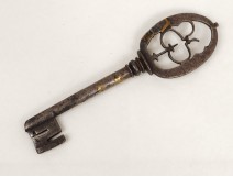 Key old key antique wrought iron castle key eighteenth century