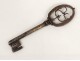 Key old key antique wrought iron castle key eighteenth century