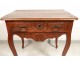 Table Louis XV carved cherry wood curved legs Lyon eighteenth century