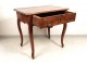 Table Louis XV carved cherry wood curved legs Lyon eighteenth century