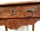 Table Louis XV carved cherry wood curved legs Lyon eighteenth century