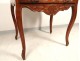 Table Louis XV carved cherry wood curved legs Lyon eighteenth century