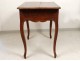 Table Louis XV carved cherry wood curved legs Lyon eighteenth century