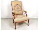 Regency chair rustic carved walnut armchair eighteenth century