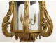 Italian suspension lantern carved gilt glass bizautée Italy nineteenth