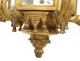 Italian suspension lantern carved gilt glass bizautée Italy nineteenth