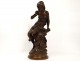 Beautiful young woman bronze sculpture The Source Mathurin Moreau nineteenth century