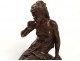 Beautiful young woman bronze sculpture The Source Mathurin Moreau nineteenth century