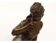 Beautiful young woman bronze sculpture The Source Mathurin Moreau nineteenth century