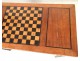 Game table Louis XVI marquetry walnut checkered fluted legs eighteenth century