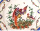 Pair English porcelain plates Chelsea-Derby birds insects nineteenth