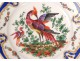 Pair English porcelain plates Chelsea-Derby birds insects nineteenth