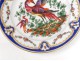 Pair English porcelain plates Chelsea-Derby birds insects nineteenth