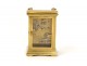 Travel alarm clock officer nineteenth century gilt bronze clock