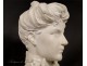 Plaster bust, Woman elegant, Art Nouveau, 19th century