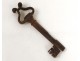 Clé clef ancienne fer forgé château antique key XVIIIème siècle