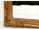 Carved wooden mirror frame golden flowers frame ice Regency eighteenth century