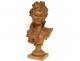 Terracotta bust sculpture elegant woman Belle Epoque Art Nouveau XIXth