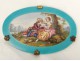 Paire plaques porcelaine Paris Sèvres scènes galantes romantiques couple XIXème