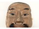 Noh theater mask of earth baked man demon Gigaku O-Edo Japan beshimi nineteenth