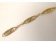 Bracelet chaîne maillons or massif 18 carats tête aigle gold XXème siècle