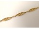 Bracelet chaîne maillons or massif 18 carats tête aigle gold XXème siècle