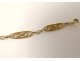 Bracelet chaîne maillons or massif 18 carats tête aigle gold XXème siècle