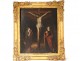 HSP religious painting Christ crucifix Calvary Mary Magdalene XVIIè