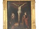 HSP religious painting Christ crucifix Calvary Mary Magdalene XVIIè