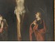 HSP religious painting Christ crucifix Calvary Mary Magdalene XVIIè