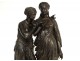 Superbe sculpture bronze jeunes femmes à l'antique J-L.Grégoire XIXè siècle