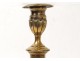 Paire bougeoirs flambeaux bronze doré Directoire candlesticks XVIIIè siècle