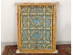 Fenêtre marocaine grille fer forgé bois peint Maroc Maghreb Atlas déco XXè