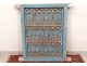 Fenêtre marocaine grille fer forgé bois peint Maroc Maghreb Atlas déco XXè