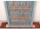 Fenêtre marocaine grille fer forgé bois peint Maroc Maghreb Atlas déco XXè