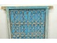 Fenêtre marocaine grille fer forgé bois peint Maroc Maghreb Atlas déco XXè