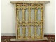 Fenêtre marocaine grille fer forgé bois peint Maroc Maghreb Atlas déco XXè