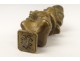 Seal gilt bronze cherub A.Colle stamp torch foundry Vincennes XIX