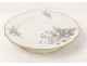 Compotier porcelaine Vierzon fleurs chardons Hache Pépin Lehalleur XIXème