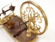 Rare reel spinning wheel gilded bronze living master Bavant Paris XVIII